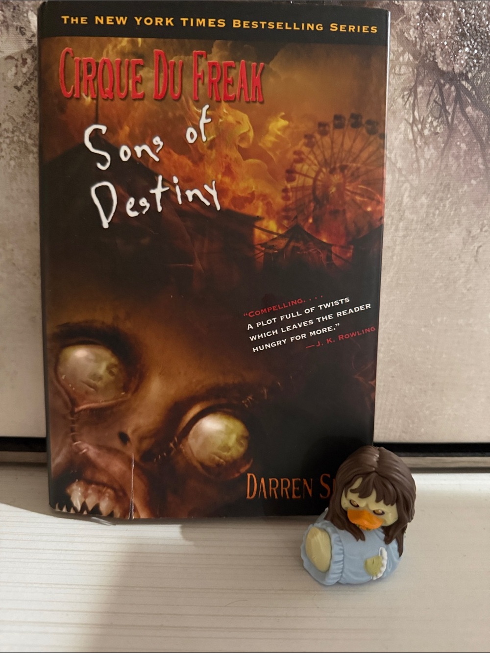 Sons of destiny horror book with exorcist duck